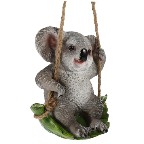 KITANDOVE Zarte Koala-Dekoration Hängende Statue Aus Kunstharz Bezauberndes Ornament Garten von KITANDOVE