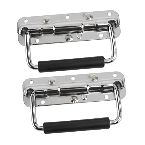 KITANDOVE Klappgriffe Für Flightcase Werkzeugkoffer-zubehör Robuste Eisenknöpfe Einfach Installierbar Geeignet Für Instrumentenkoffer Und Transportboxen von KITANDOVE