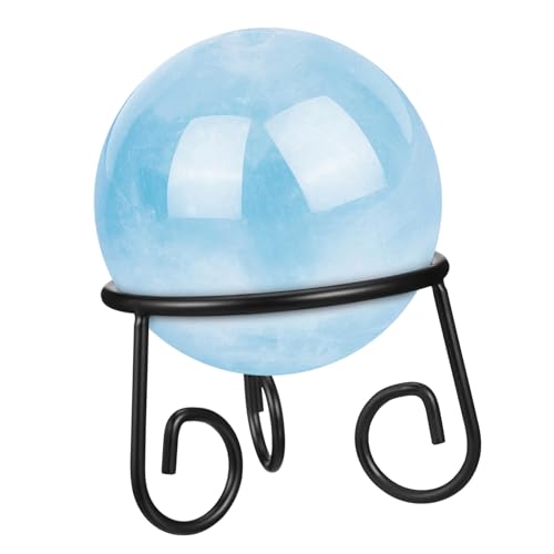 KITANDOVE Kristallkugel-Straßenlaterne Ballständer Präsentationsständer Kugelhalter inneneinrichtung wohnungsdeko Nur Kugelständer Stehen zur Verfügung Bowlingkugelständer Eisen Black von KITANDOVE