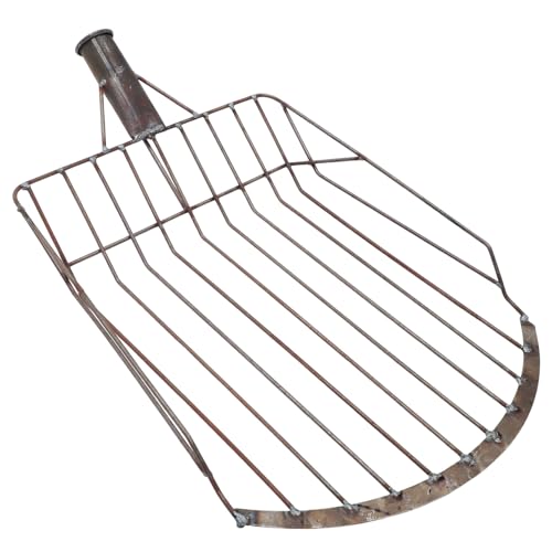 KITANDOVE Maisgabel Maisschaufel Korbmistgabelkopf Abflussschaufel Handkelle Für Den Garten Outdoor-Schaufel Getreideschaufel Bodensieb Sandbaggerschaufel Siebschaufel Spatel Metall Eisen von KITANDOVE