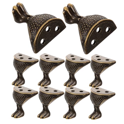 KITANDOVE Metall Möbelbeine Aus Zinklegierung Kurze Tischbeine Ersatz-füße Für Stühle Und Sofas Stabile Möbelbeine Mit Dekorativem Design von KITANDOVE