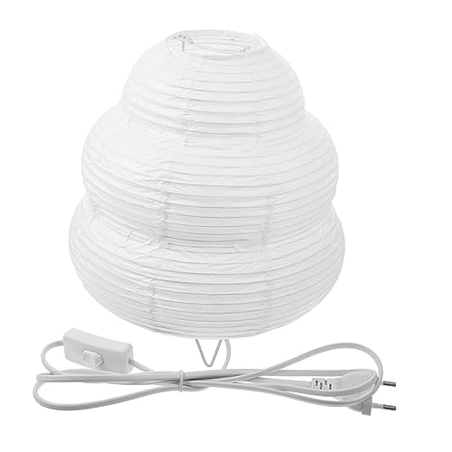 KITANDOVE Papierlaterne Nachtlampe Fassung Weiche für Kinderzimmer Elegante Papierlampe mit Handgewebtem Lampenschirm Warmes Licht für Gemütliche als Nachtlicht oder KITANDOVE Papierlaterne Nachtlampe Fassung Weiche für Kinderzimmer Elegante Papierlampe mit Handgewebtem Lampenschirm Warmes Licht für Gemütliche als Nachtlicht oder von KITANDOVE