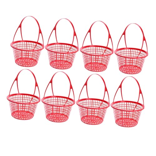 KITANDOVE Sammelkorb Für Erdbeeren Obst Korb Aus Plastik Kleiner Erdbeer-korb Mit Griff Tragbar Für Ernte Und Aufbewahrung von KITANDOVE