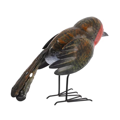 KITANDOVE Elegante Metallvogelstatue Gartendekoration Rustikales Ornament Für Zuhause von KITANDOVE