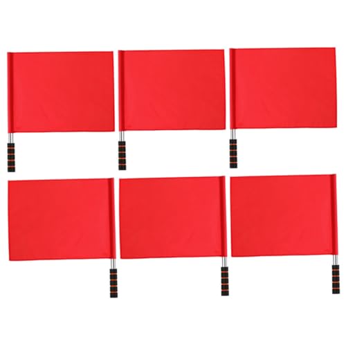 KITANDOVE Warnsignalflaggen-set Mit 6 Handsignalflaggen Für Den Verkehr Bei Sportveranstaltungen Und Die Durchführung Von Rennen von KITANDOVE