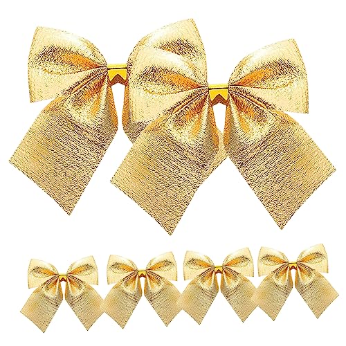KITANDOVE Weihnachtsbaumschmuck 12 Stück Schleifen Christbaumschmuck Satinband 5x5cm Dekoration Für Weihnachtsbaum von KITANDOVE