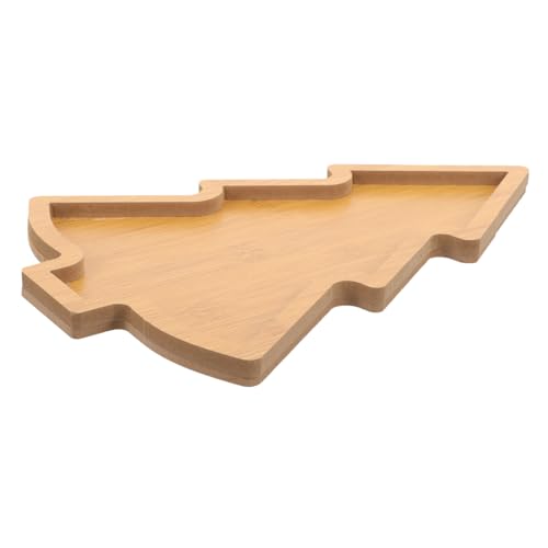 KITANDOVE Weihnachtsbaum Servierplatte Holz Gewürz Gericht Sushi Dip Schüssel für Snacks Obst von KITANDOVE