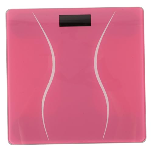 KITANDOVE intelligente Smart elektronische wiederaufladbar modern Digitale Körperwaage Digitale Personenwaagen Körperwaage im Badezimmer auch gehärtetes Rosa von KITANDOVE