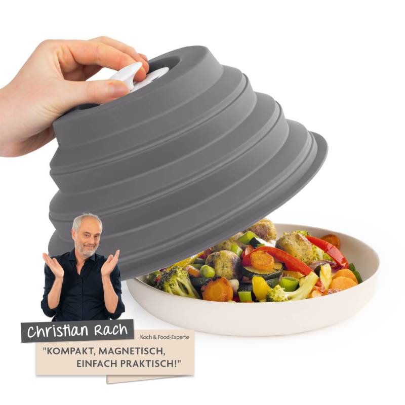 Faltbare Mikrowellenhaube mit Magnet von KITCHBO