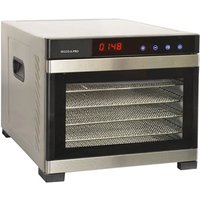 Obst- und Gemüsedehydrator 6 Edelstahlschalen - secco6pro Kitchen Chef von KITCHEN CHEF