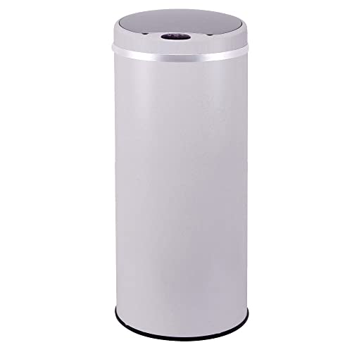 Automatischer Abfalleimer 42l matt weiß - bat-42li snow von KITCHEN MOVE