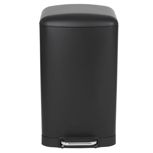 Tret-Abfallsammler 40L Design GREENWICH Mattschwarz aus Edelstahl mit gewölbtem Deckeleimer Tret-Abfallsammler 40L Design GREENWICH Mattschwarz aus Edelstahl mit gewölbtem Deckeleimer von KITCHEN MOVE