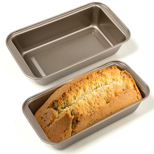 2er Pack echteckig Brotbackform - Edelstahl Kastenform Kuchen mit Antihaftbeschichtet - geeignet zum Backen von Brot, Kuchen, Toast und anderen Süßspeisen, leicht zu reinigen und langlebig 2er Pack echteckig Brotbackform - Edelstahl Kastenform Kuchen mit Antihaftbeschichtet - geeignet zum Backen von Brot, Kuchen, Toast und anderen Süßspeisen, leicht zu reinigen und langlebig von KITDAHOM