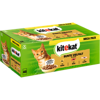 Portionsbeutel Multipack Bunte Vielfalt in Sauce 3 Varietäten 48 x 85g von KITEKAT