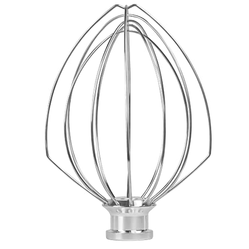 K5AWW Draht-Schneebesenaufsatz für KitchenAid 6 Quart Bowl-Lift-Standmixer, 6-Draht-Schneebesen-Ersatz für KitchenAid 6QT Bowl-Lift-Mixer, Eiercremerührer, Kuchen-Mayonnaise-Schneebesen, Silber K5AWW Draht-Schneebesenaufsatz für KitchenAid 6 Quart Bowl-Lift-Standmixer, 6-Draht-Schneebesen-Ersatz für KitchenAid 6QT Bowl-Lift-Mixer, Eiercremerührer, Kuchen-Mayonnaise-Schneebesen, Silber von KITOART