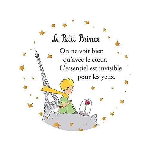 KIUB Decorative Magnet The Little Prince, Rose and Eiffel Tower (55mm) von KIUB