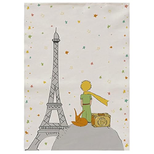 KIUB Küchentuch Der kleine Prinz mit Koffer und Eiffelturm (70 x 50 cm) von KIUB