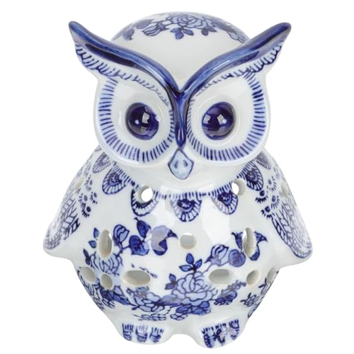 KIUGOP Desktop-Dekoration Porzellan Kerzenhalter Teelicht Kerzenhalter Eule Form Jingdezhen Blau und Weiß Porzellan Stumpenkerzenhalter Dekorative Chinoiserie Dekor Arbeit Schreibtisch Dekor,Weiß KIUGOP Desktop-Dekoration Porzellan Kerzenhalter Teelicht Kerzenhalter Eule Form Jingdezhen Blau und Weiß Porzellan Stumpenkerzenhalter Dekorative Chinoiserie Dekor Arbeit Schreibtisch Dekor,Weiß von KIUGOP