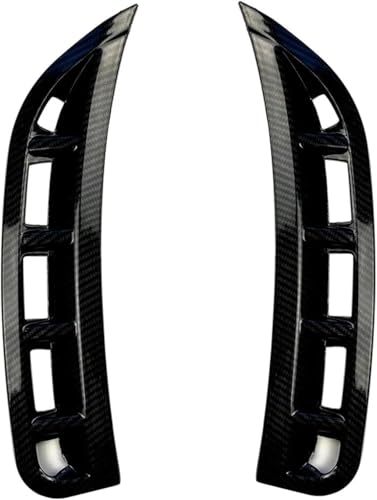 KIUYNHMSI Auto-Frontspoiler für Benz GLE W167 C167 2019-2023, Bumper Lip Front Splitter Trim Abdeckung Splitter Car Front Bumper Fog Light Vent,A/Carbon Look von KIUYNHMSI