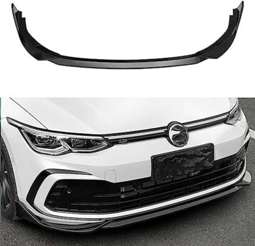 KIUYNHMSI Auto Frontspoiler für V-W Golf 8 MK8 GTI GTD GTE R-Line TSI TDI 2020-2022, Frontstoßstange Lippe Splitter Diffusor Kit Protector Außenzubehör KIUYNHMSI Auto Frontspoiler für V-W Golf 8 MK8 GTI GTD GTE R-Line TSI TDI 2020-2022, Frontstoßstange Lippe Splitter Diffusor Kit Protector Außenzubehör von KIUYNHMSI