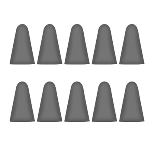 KIXZSAZ 10 Stück Spitzenkappen Anti Rutsch Abnehmbare Verschleißfeste Silikon Touchscreen Stiftspitzenabdeckung Großer Widerstand, Hellrot von KIXZSAZ