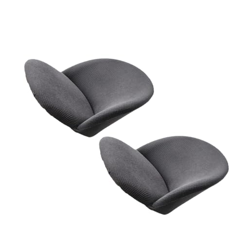 KIXZSAZ 2 Stück/Set Sesselbezüge mit breitem Anwendungsbereich, geeignet für Verschiedene Stuhlgrößen und Stile. Polyester Entenschnabel Stuhlbezug, Dunkelgrau von KIXZSAZ