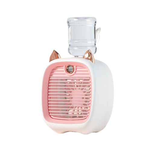KIXZSAZ 2 in 1 3 Modi USB Aufladung Mini Reisen Wandern Camping Sommer Natürlicher Wind Tischventilatoren Tragbarer Kühler, Rosa KIXZSAZ 2 in 1 3 Modi USB Aufladung Mini Reisen Wandern Camping Sommer Natürlicher Wind Tischventilatoren Tragbarer Kühler, Rosa von KIXZSAZ