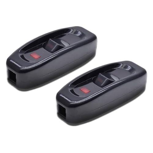 KIXZSAZ 2 teile/satz Zugschalter Spiegel Low Profile Schalter Mit LED Licht ABS Inline Dimmerschalter Für Lampe In Line Schalter Für Lampen, Schwarz KIXZSAZ 2 teile/satz Zugschalter Spiegel Low Profile Schalter Mit LED Licht ABS Inline Dimmerschalter Für Lampe In Line Schalter Für Lampen, Schwarz von KIXZSAZ