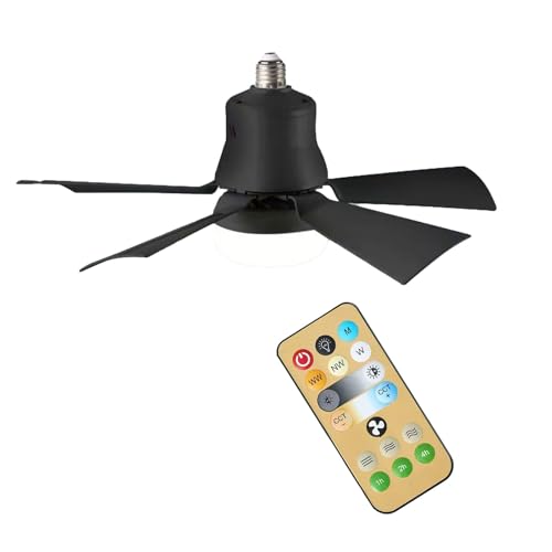 KIXZSAZ ABS Drahtlose Steuerung Einstellbare Wind Hause Flammhemmende Lüfter Fans Elektrische Drei Einstellungen Fan Led Drahtlose Fan, Schwarz von KIXZSAZ