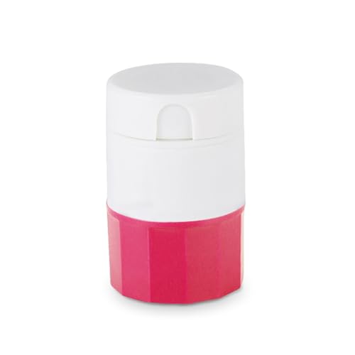 KIXZSAZ ABS Pill Splitter 4 in 1 Verstellbarer Tablettenteiler Indoor Outdoor Haushalt Büro Reisen Crusher Schleifwerkzeug, Rosa von KIXZSAZ