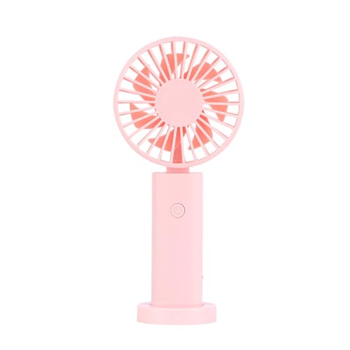 KIXZSAZ ABS Tragbarer Elektrischer Ersatz Außenknopfschalter Sommer Einstellbarer Hand Desktop Lüfterkühler, Rosa Typ 2 von KIXZSAZ