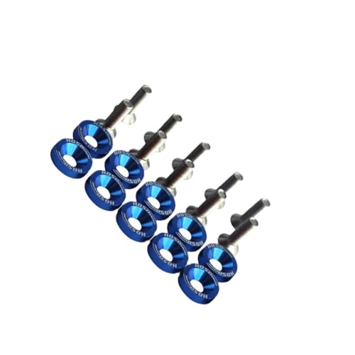 KIXZSAZ Auto Schrauben Motorhaubendichtungen, einfache Installation und langlebige Leistung, Auto Modifikation, Dichtungsschrauben, Blaue Schraube von KIXZSAZ