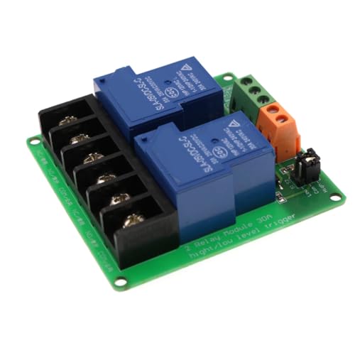 KIXZSAZ DC 5V 12V Relaismodul DIY Crafting 30A Großer Strom Opto Isolationsschalter Elektrische Leiterplatte Ersetzen von Teilen, 2 Wege KIXZSAZ DC 5V 12V Relaismodul DIY Crafting 30A Großer Strom Opto Isolationsschalter Elektrische Leiterplatte Ersetzen von Teilen, 2 Wege von KIXZSAZ
