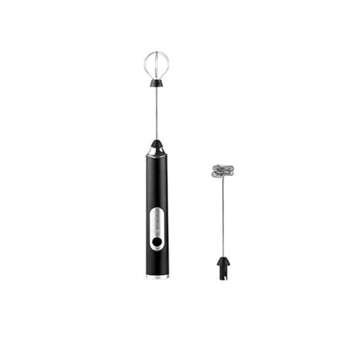 KIXZSAZ Elektrischer Milchaufschäumer Schneebesen USB wiederaufladbarer tragbarer Schäumer Getränkerührer Schneebesen Home Dining Kitchen Mixer, Schwarz von KIXZSAZ