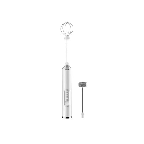 KIXZSAZ Elektrischer Milchaufschäumer Schneebesen USB wiederaufladbarer tragbarer Schäumer Getränkerührer Schneebesen Home Dining Kitchen Mixer, Weiß von KIXZSAZ