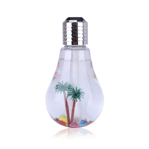 KIXZSAZ Glühbirne Luftbefeuchter 400 ml LED Desktop Misting Aroma Diffusor Nachfüllbar Nachtbefeuchtung Tragbarer Nebelhersteller, Typ 2 KIXZSAZ Glühbirne Luftbefeuchter 400 ml LED Desktop Misting Aroma Diffusor Nachfüllbar Nachtbefeuchtung Tragbarer Nebelhersteller, Typ 2 von KIXZSAZ
