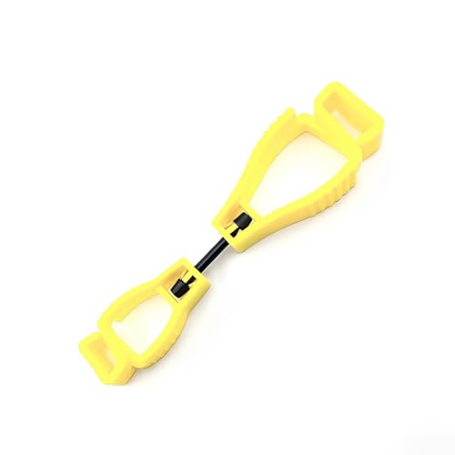 KIXZSAZ Handschuhgreifer Clip Taillenschnalle Clips Kunststoff Anti Rutsch Handschuhe Halter mit Metallhaken Feuerwehr Baustellen, Gelb KIXZSAZ Handschuhgreifer Clip Taillenschnalle Clips Kunststoff Anti Rutsch Handschuhe Halter mit Metallhaken Feuerwehr Baustellen, Gelb von KIXZSAZ
