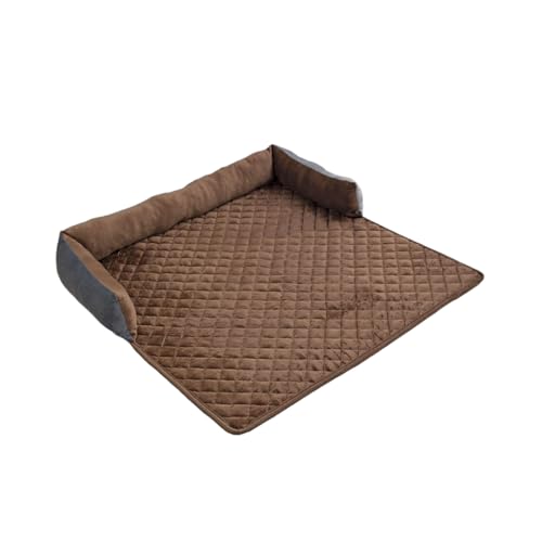KIXZSAZ Haushalt Winter Pet Plüsch Matte Wohnzimmer Sofa Boden Pad Kleine Tier Ruhen Schlafen Bett Abnehmbare Haustiere Liefert, Grauer Kaffee, 75x75cm von KIXZSAZ