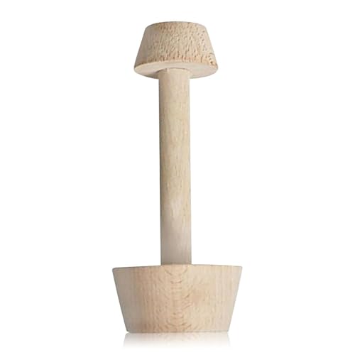 KIXZSAZ Holz-Hand-Eierkuchenschalen-Tamperform Käsekuchen-Gebäckschieber Manueller Mini-Kuchen-Teigpresser Bäckereizubehör von KIXZSAZ