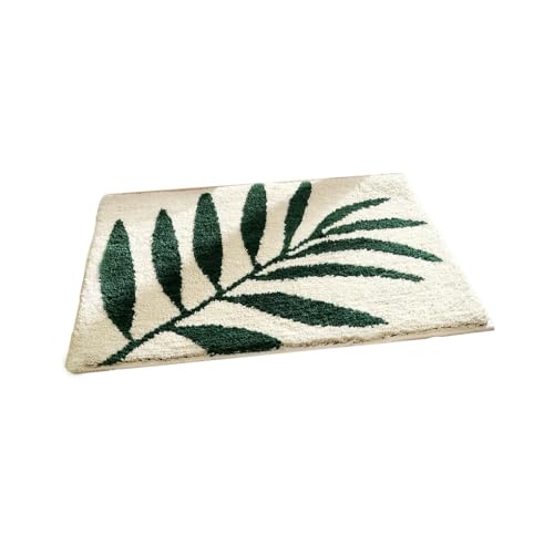 KIXZSAZ Home Rectangle Badezimmermatte Polyester Wasseraufnahme Anti Rutsch Pflanzenboden Teppich Türpolster Waschbarer Teppich Haushalt, Typ 1 von KIXZSAZ