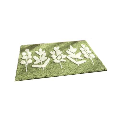 KIXZSAZ Home Rectangle Badezimmermatte Polyester Wasseraufnahme Anti Rutsch Pflanzenboden Teppich Türpolster Waschbarer Teppich Haushalt, Typ 3 von KIXZSAZ