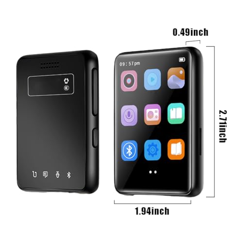 KIXZSAZ Leichter MP4 Player mit Bluetooth – multifunktionaler und tragbarer Bluetooth Tragbarer ABS weit verbreitet, Schwarz, 16 GB, 2.5 Vollbild KIXZSAZ Leichter MP4 Player mit Bluetooth – multifunktionaler und tragbarer Bluetooth Tragbarer ABS weit verbreitet, Schwarz, 16 GB, 2.5 Vollbild von KIXZSAZ
