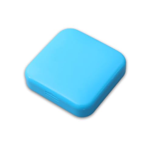 KIXZSAZ Mini-Pillenetui 2 Gitter leer täglich Pillen Aufbewahrungsbox Container Cases Spender Fitnessstudio Haushaltszubehör Handtasche, Blau von KIXZSAZ
