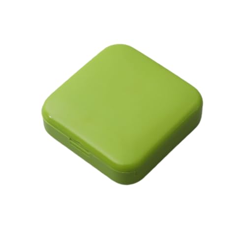 KIXZSAZ Mini-Pillenetui 2 Gitter leer täglich Pillen Aufbewahrungsbox Container Cases Spender Fitnessstudio Haushaltszubehör Handtasche, Grün von KIXZSAZ