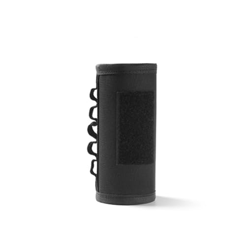 KIXZSAZ Outdoor Air Bottle Cover Anti-Fall Fuel Case Protector mit Aufhängeband Rucksackreisen waschbare Aufbewahrungshülle, Schwarz von KIXZSAZ