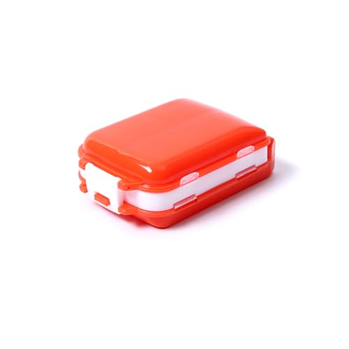 KIXZSAZ Pillendose Tragbarer Pillenbehälter 7-Tage-Tabletten-Organizer Tablettenteiler Reisen Wandern Indoor Outdoor Dispenser, Orange KIXZSAZ Pillendose Tragbarer Pillenbehälter 7-Tage-Tabletten-Organizer Tablettenteiler Reisen Wandern Indoor Outdoor Dispenser, Orange von KIXZSAZ