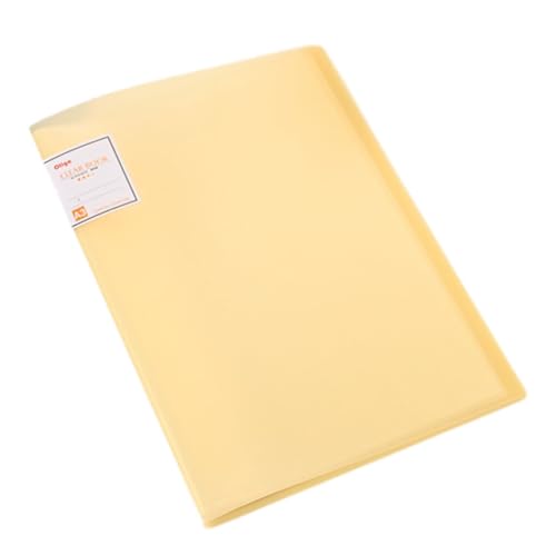 KIXZSAZ Praktisches und praktisches Präsentations Sichtbuch im A3 Format. Weit verbreitetes Präsentations Sichtungsbuch aus Kunststoff im A3 Format, Gelb von KIXZSAZ