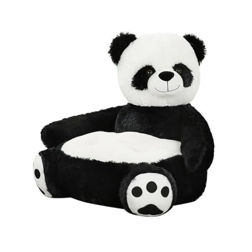 KIXZSAZ Robuste Struktur, Kinderstuhl, Sessel, moderner und niedlicher Tier Sofasitz, Polyester Stuhl, Plüsch Sitz, vielseitig einsetzbar, Panda von KIXZSAZ