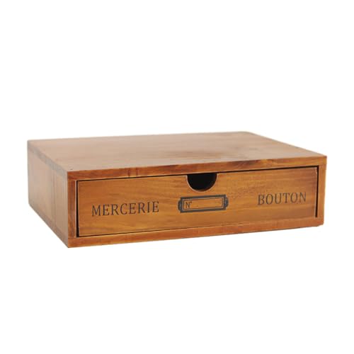 KIXZSAZ Schubladen Organizer aus Holz – organisierte Aufbewahrung für den Schreibtisch. Langlebiger, mehrschichtiger Schreibtisch Organizer aus Holz, 1 Schicht von KIXZSAZ