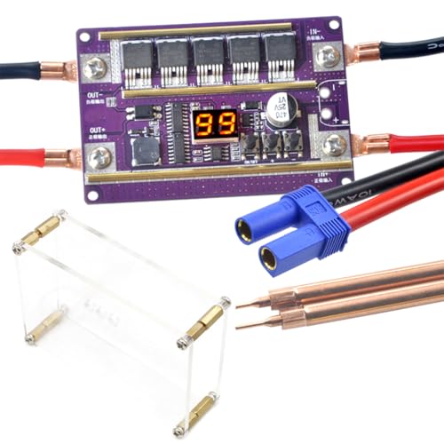 KIXZSAZ Spot Welder Kit 99 Gears Control Board 0,05 0,3 mm Blatt Tragbare Li Batterie Energiespeicher Schweißzubehör von KIXZSAZ